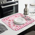 thumbnail image 3 of 2 Pcs Dish Drying Mat - 16 X 18 Inch Fruit Boho Absorbent Microfiber Kitchen Counter Mat – Quick-Dry Dish Rack Alternative, Gift for Home Cooks, Dish Drying Pad for Dishes, Cups, Pots & Pans, 3 of 6