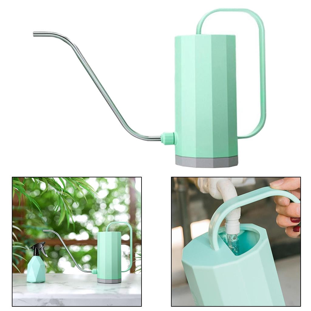 Plant Watering Can Small Water Pot Candy Color Detachable for Outdoor Indoor Flowers Bonsai Cactus Airplants House Plants Gardening green