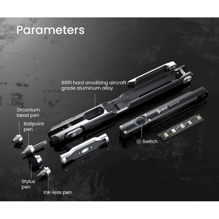 E61 LED EDC Pen Light Multi-functional USB Rechargeable Flashlight 130  Lumens Magnetic For Writing Home Lighting - Walmart.com
