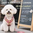 thumbnail image 5 of PawWave 3-Piece No Pull Dog Harness Set with Leash & Car Seat Belt, Adjustable Reflective Harness for Small & Medium Dogs, 5 of 11