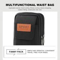 thumbnail image 2 of Bolsa Riñoneras de cintura para hombre, cinturón colgante, funda para teléfono, monedero con cremallera (A negro) Ehuebsd Para Estrenar, 2 of 8