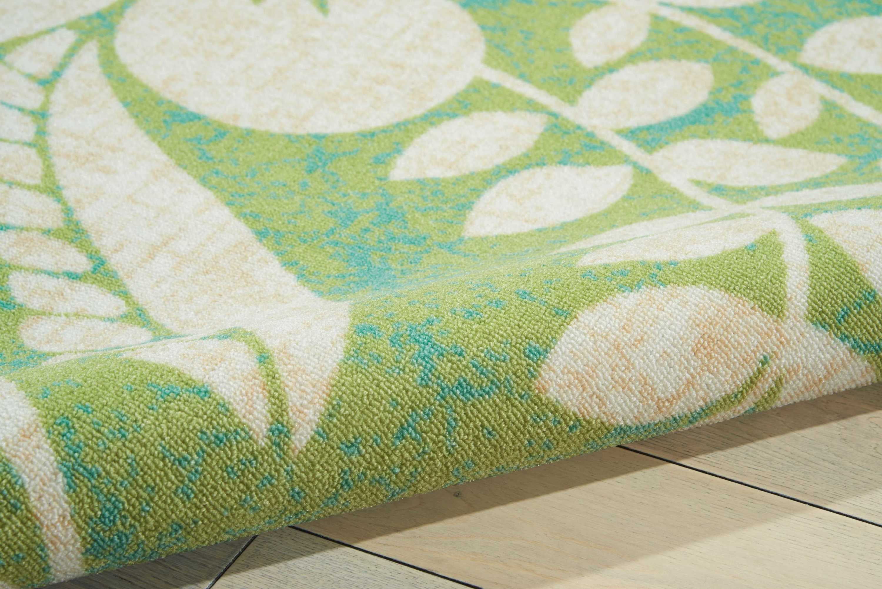 Nourison Coastal Indoor/Outdoor Green 10' x 13' Area Rug, (10x13)