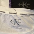 thumbnail image 5 of Calvin Klein Women's Soft Crew Neck Rolled Sleeve Graphic Logo T-shirt (Animal Print Spray, XXL), 5 of 6