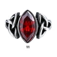 thumbnail image 3 of Anillo de cristal para hombre, ceremonia de fiesta, boda, niños, estilo Vintage, diseño Simple, anillos de acero portátiles, joyería de mano, Ropa, zapatos y accesorios Miscelánea Rojo Talla 11 Sonducket  AP014446-19B, 3 of 6