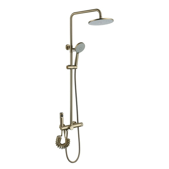 Three Functions Exposed Shower Set, Complete Shower System with Rough-in Valve