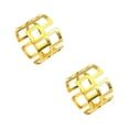 thumbnail image 1 of Oleegame 2PC Produce Storage Striking Gold Plated Aluminum Napkin Rings For Place Settings Wedding Receptions Dinner Or Holiday Parties 4/pk Gold, 1 of 4