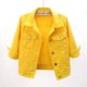 thumbnail image 1 of Chaqueta vaquera para mujer, abrigo corto para primavera y otoño, chaquetas vaqueras rosas, Tops informales, prendas de vestir exteriores para mujer, 1 of 5