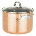 thumbnail image 2 of Viking Copper Clad 3-Ply Hammered 10-Piece Cookware Set, 2 of 3