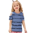 thumbnail image 4 of Zpanxa T-Shirts pour Tout-Petites Fille Imprimé Décontracté Manches Courtes Col Rond Haut Mode avec Coton 9 Ans, 4 of 7