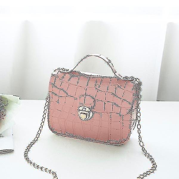 Fash Crocodile Pattern S Bolso cuadrado Bolsos de hombro para mujer Mobile Ph Bag()