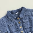 thumbnail image 6 of Toddler Girl Summer Jumpsuit Shorts 1T 2T 3T 4T 5T 6T 7T 8T 9T 10T Little Girl Overalls Clothes Baby Jean Romper Jumpsuit One Piece Outfit Gibobby,12-18 Months,Blue, 6 of 9