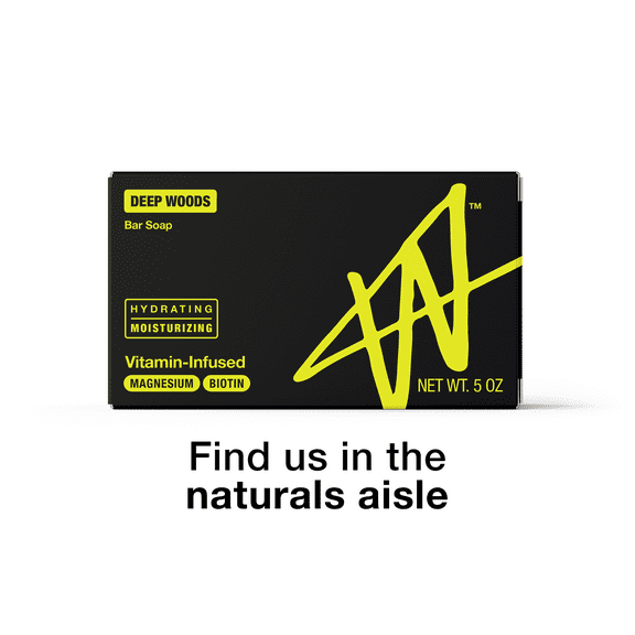 W Hydrating Soap Bar by Jake Paul, Deep Woods Scent, 5 oz