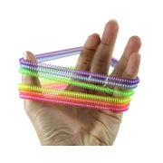 CURIOUS MINDS BUSY 12 Bright Spring Coil Fidget Bracelets - Sensory Fidget- for Students, Children Calming - Party Favor Prize (1 DOZEN)