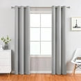 thumbnail image 2 of Yhmxh Blackout Curtain Panel, Solid Grommet Top Thermal Insulated & Energy‑Saving Darkening Curtains, Machine‑Washable Room Darkening Window Treatment for Bedroom & Living Room, 1 Panel, 40W x 80L, 2 of 7