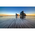 thumbnail image 3 of Zhu, Hua 24x17 Black Modern Framed Museum Art Print Titled - Wharariki Beach, 3 of 5
