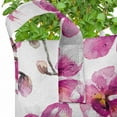 thumbnail image 2 of Watercolor Grow Bags 5-Pack, Orchids Feng Shui, Heavyduty Fabric Pots with Handles for Plants, 2 Sizes, Pale Orange Fuchsia, by Ambesonne, 2 of 3