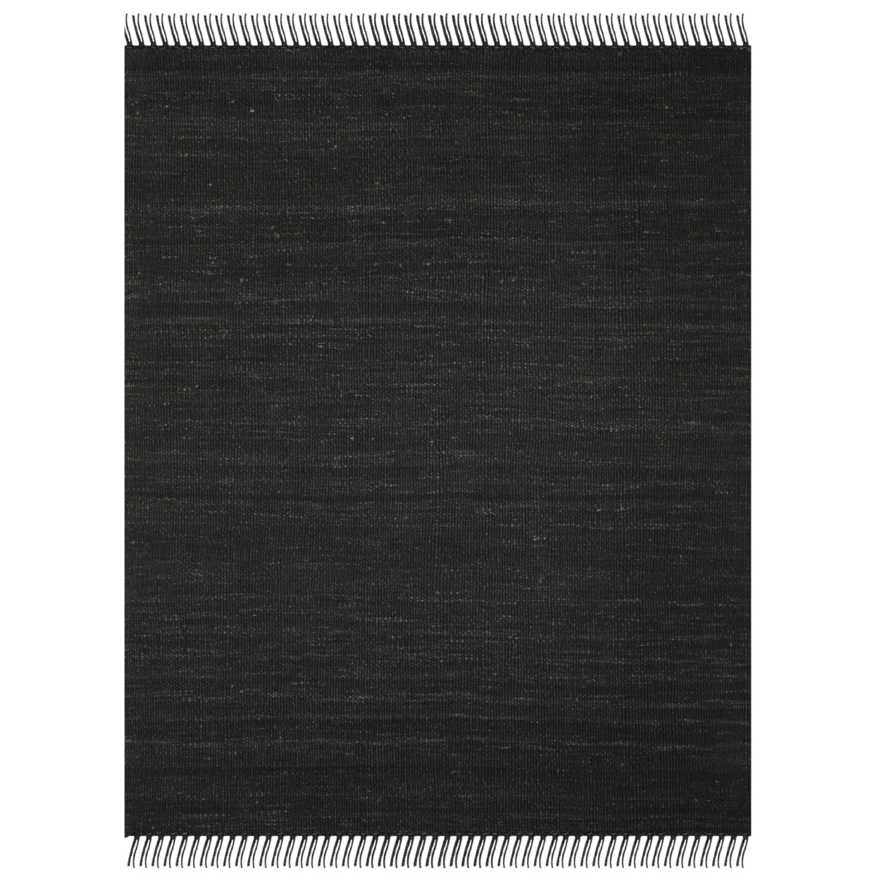 SAFAVIEH Natural Fiber Clara Braided Jute Area Rug, Black, 4' x 4' Round