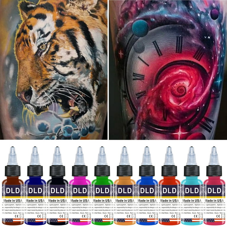 BAODELI 14PCS Tattoo Ink Colors Set, 1oz (30ml) Tattoo Inks Pigment Kit for  Tattoo Kit Tattoo Ink Color Set Tattoo 30-14 TATTOO INK SET