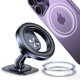 thumbnail image 5 of Un soporte negro para teléfono celular para automóvil compatible con el soporte para teléfono celular en pasta de consola central popsocket magsafe, 5 of 5