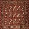 thumbnail image 1 of Ahgly Company Indoor Square Oriental Brown Industrial Area Rugs, 8' Square, 1 of 4