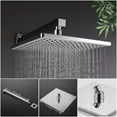 thumbnail image 2 of Boyel Living 10 inch Rain Shower System Single Function Wall Mount Square Shower Head,Chrome, 2 of 9