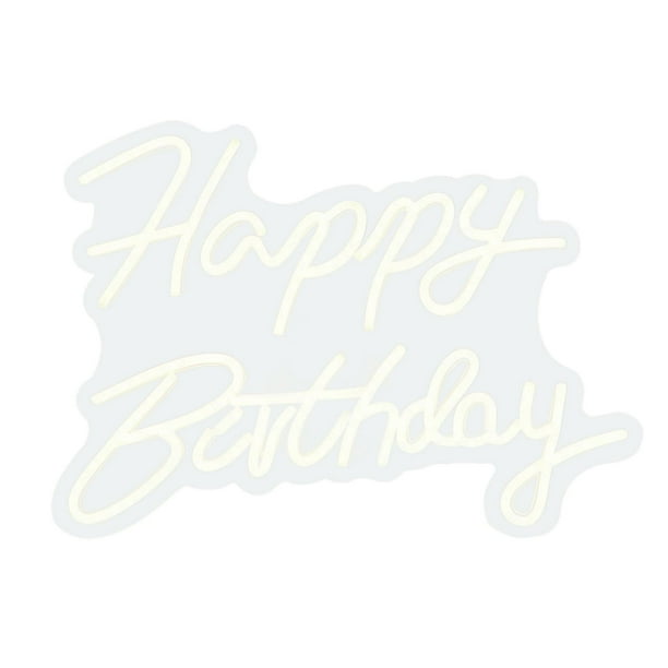 Letras LED luminosas, lámpara de noche, recargable por USB, ideal para cumpleaños o dormitorio (rosa) Cumpleaños Blanco Cálido