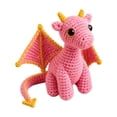 thumbnail image 2 of 5.9 x 3.1Inch Handmade Crochet Emotional Support Dragon Pocket Buddy, Knitted Dragon Plush with Inspirational Encouragement Card, Anxiety Relief Desk Decor, Warm Fantasy Comfort Gift, 2 of 7