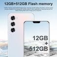 thumbnail image 5 of Unlocked Phone,12GB+512GB 5G Cell Phones,6.8" HD Smartphone, Android 14.0 Cell Phone 6800mAh Battery 72MP Camera Dual SIM Dual Standby(Black), 5 of 7