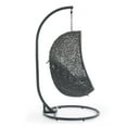 thumbnail image 3 of Modway Hide Outdoor Patio Sunbrella® Swing Chair With Stand in Gray Gray, 3 of 8