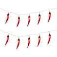 thumbnail image 2 of Guirnalda de luces de chile con 20 LED, funciona con pilas, ideal para decorar patios, vallas, terrazas, balcones y camping (Rojo), 2 of 8