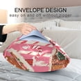 thumbnail image 4 of Yayeee Pillowcase Queen Size Set of 2 Satin Wrinkle Resistant Pillow Case, Brown Gingerbread Houses, 4 of 8