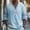 Sky Blue, variant on Gspmoly Tshirts for Men, Men'S and Linen Solid Color Fashion Long-Sleeved Lapel Top/Shirt Men Top up to 70% Off