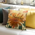thumbnail image 3 of BANET Hello Summer Vibes Palm Leaves Decorative Throw Pillow Covers, Sunshine Tropical Plant Monstera Porch Outdoor Pillowcase, Green Pink Stay Awhile Hawaii Cushion Case Home Decor White, 3 of 5