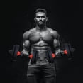 thumbnail image 1 of ORDDIART 1 Set Dumbbell Bar Steel Red Cylindrical for Home Gym Use 50.7x3.5x3.5CM, 1 of 8