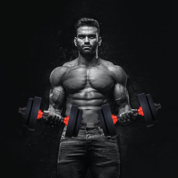 GETAJGHSD Barbell Connector Rod, 1 Set Red Weightlifting Dumbbell Handle Adapter for Home Gym Strength Training Equipment