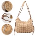 thumbnail image 3 of Bolso Tipo Cartera Acolchado Bandolera Con Masa Diario para Mujer Gran Capacidad, 3 of 9