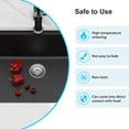 thumbnail image 5 of 28 in. Undermount Single Bowl Workstation Sink Black Quartz/Granite Composite Kitchen Sink with Bottom Grid/Accessories, 5 of 11