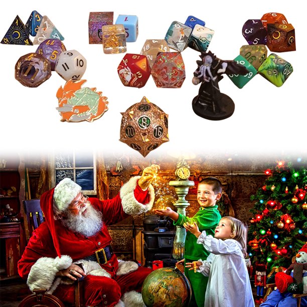 Calendario de Adviento de Dice 2023 Juego de dados D&D de 24 días perfecto para mazmorras y dragones
