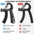 thumbnail image 3 of 2pc SUWU Hand Grip Strengthener Adjustable Resistance 22-130lb Workout Grip Strength Trainer for Muscle Building and Finger Forearm Wrist, Black, 3 of 9