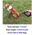 thumbnail image 3 of LQCrafK Dog Leash 10FT Large Pet Rope Heavy Duty Reflective Nylon Leads w/ Comfy Handle, 3 of 17