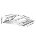 thumbnail image 2 of kurtrusly Computer Holder Foldable Cooling Desktop Laptop Stand Portable Adjustable Laptop Support Rack, 2 of 9