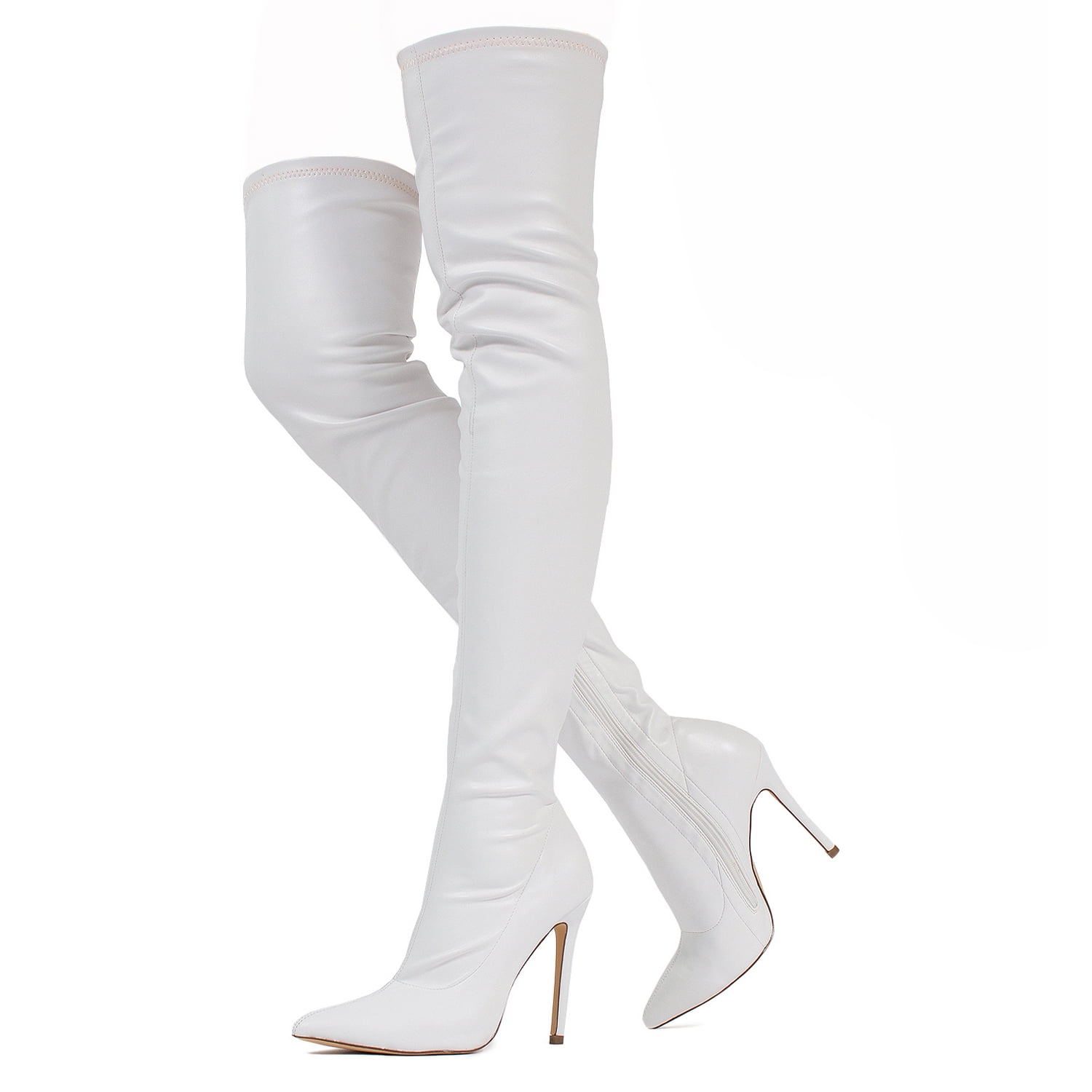 calf high stiletto boots