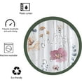 thumbnail image 6 of Watercolor Floral Shower Curtain Sets,Coral Beige Flowers Bathroom Curtains,Modern Minimalist White Bath Curtain, Waterproof Fabric with 12 Hooks 72x72 Inches, 6 of 6