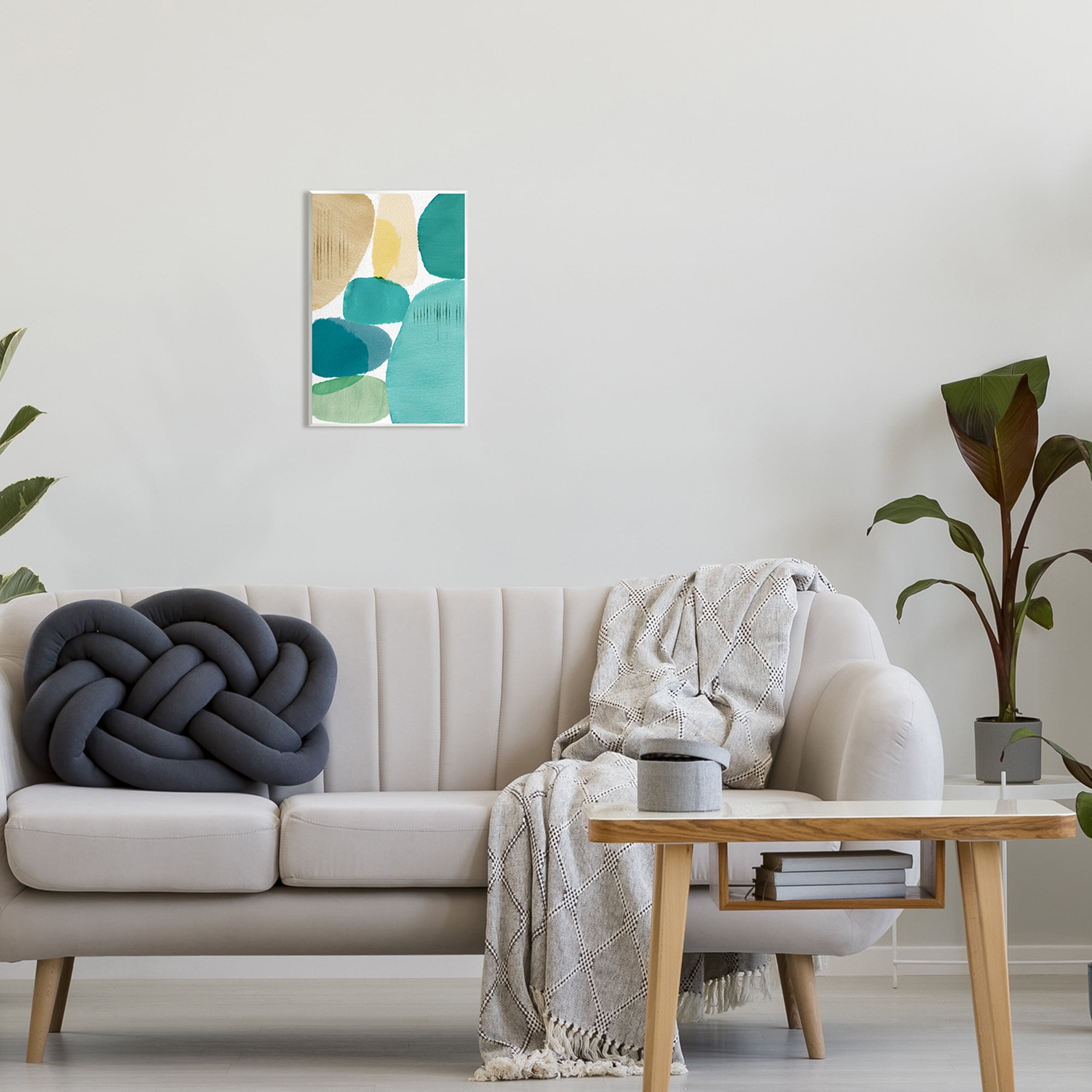 Stupell Industries Contemporary Circles Painting Abstract Painting Unframed Art Print Wall Art, 10 x 15