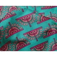 thumbnail image 4 of oneOone Silk Tabby Fabric Floral Block Print Fabric By The Yard 42 Inch Wide, 4 of 4