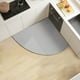 thumbnail image 4 of Tapetes de piso de color sólido en forma de abanico. El barro de diatomeas absorbe agua y aceite y se puede limpiar. Tapetes de cocina. Tapetes de baño antideslizantes. Alfombra para el hogar. Tamaño, 4 of 7