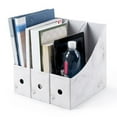 thumbnail image 2 of Sturdy Cardboard Magazine Holder Waterproof Magazine Storage Box Book Bins Desk File Holder Organizer, 2 of 8