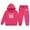 Hot Pink, variant on Toddler Girls Outfit Sets Kids 2025 New Year Printing Middle And Large Long Sleeved Letter Print Hooded Top Sweater Pants Set,2-Piece,Size 2-13Y