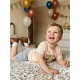 thumbnail image 5 of BemeyourBBs 2Pcs Toddler Baby Boy Birthday Outfits 1 2 3 4 Years Old Birthday Summer Clothes Party Animal Short Sleeve Letter Print T-Shirt Shorts Set, 5 of 9