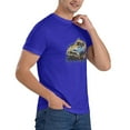 thumbnail image 5 of ONETECH Vintage Racing Mens Graphic T Shirt 100% Cotton Round Neck Tee Blue, 5 of 8